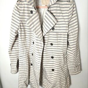 Banana Republic Striped Trench